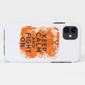 Leukemie Houd kalm en vecht Case-Mate iPhone Case (Achterkant (horizontaal))