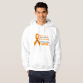 Leukemie I Prouwig Oranje Draag Hoodie (Voorkant volledig)