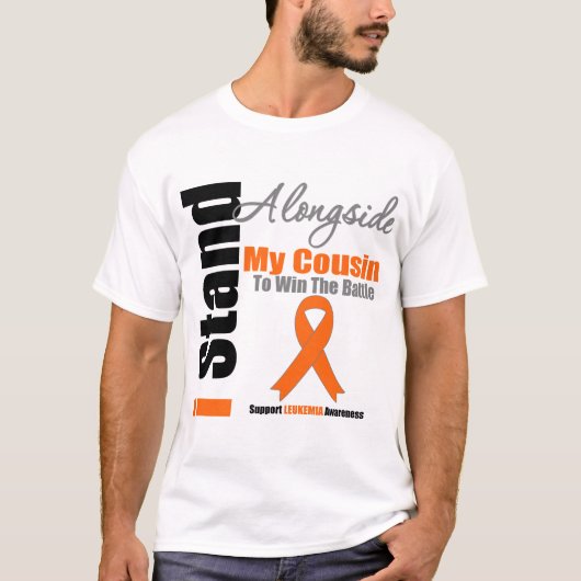 Leukemie Ik sta naast mijn nicht T-shirt (Voorkant)