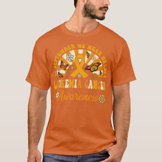 Leukemie In september Draag we Oranje GGT T-shirt