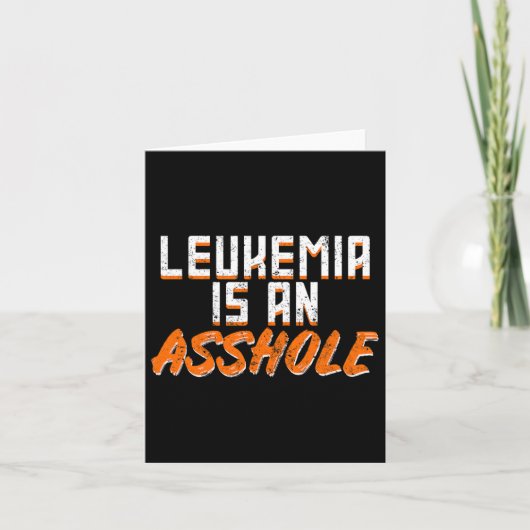 Leukemie is een overlevingskans bij kanker kaart (Voorkant)