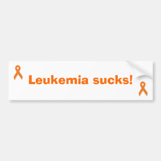 Leukemie is klote! Bumpersticker