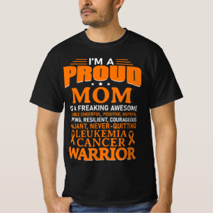 Leukemie Kanker Bewustheid Overleving Oranje T-shirt