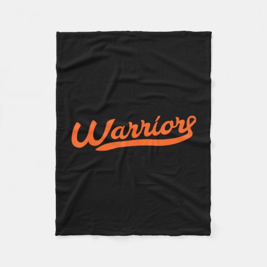 Leukemie kanker bewustzijn warrior oranje lint fleece deken (Voorkant)