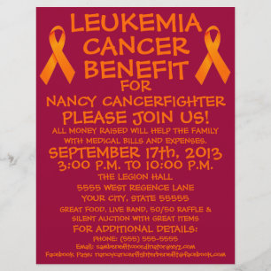 Leukemie Kanker Hulpfolder Flyer