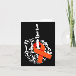Leukemie Kanker Middelvinger Leukemie Kanker Award Kaart