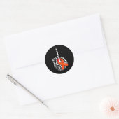 Leukemie Kanker Middelvinger Leukemie Kanker Award Ronde Sticker (Envelop)