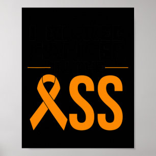 Leukemie Kanker Overlevende Gift Grappige Bloedkan Poster