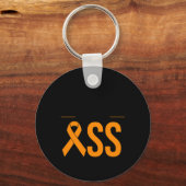 Leukemie Kanker Overlevende Gift Grappige Bloedkan Sleutelhanger (Voorkant)