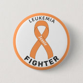 Leukemie kanker Vochtlintlintwitte Button (Voorkant)