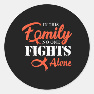 Leukemie kankerbestrijding lint ronde sticker