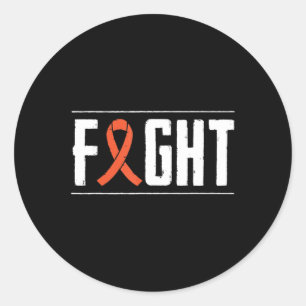 Leukemie kankerbestrijding ln ronde sticker
