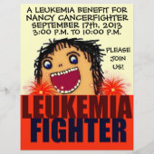 Leukemie-kankerbestrijdingspakket Flyer (Achterkant)