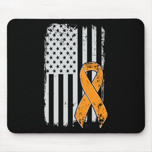 Leukemie kankerbewustzijn -  Amerikaanse FL Muismat (Voorkant)