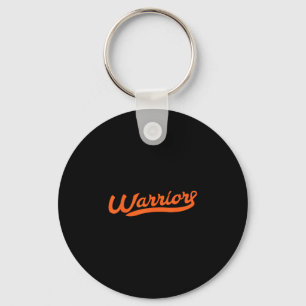 Leukemie kankerbewustzijn warrior oranje lint sleutelhanger