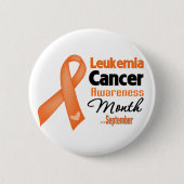 Leukemie-kankerbewustzijnsmaand Ronde Button 5,7 Cm (Voorkant)