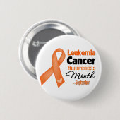 Leukemie-kankerbewustzijnsmaand Ronde Button 5,7 Cm (Voorkant /achterkant)