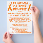 Leukemie-kankerpatiëntenbrochure Flyer (Hand)