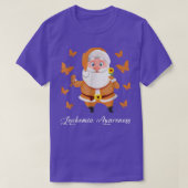 Leukemie Kerstman Kerstman Leukemie Butterfly T-shirt (Design voorkant)