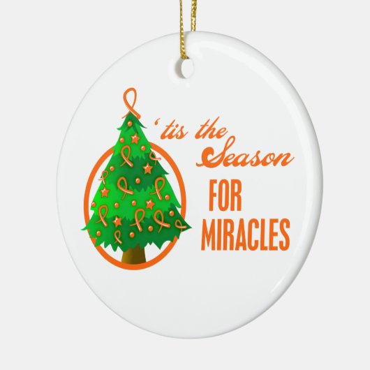 Leukemie Kerstmengeling met kanker Keramisch Ornament (Links)