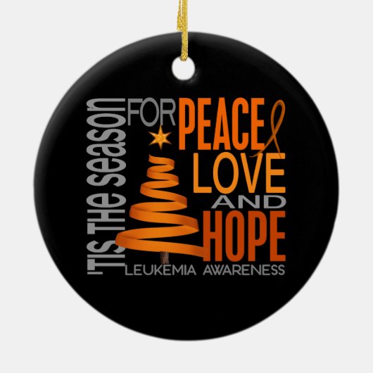 Leukemie Kerstmis 1 Ornament (Achterkant)