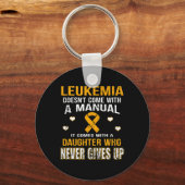 LEUKEMIE komt met een dochter die nooit opgeeft Sleutelhanger (Voorkant)