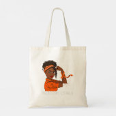 Leukemie Krijger Onverwoestbare Kanker Overlevende Tote Bag (Achterkant)
