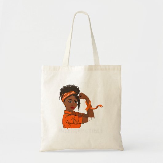 Leukemie Krijger Onverwoestbare Kanker Overlevende Tote Bag (Voorkant)