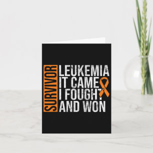 Leukemie kwam bestreden met leukemie bewustzijn ka kaart
