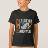 Leukemie kwam bestreden met leukemie bewustzijn ka t-shirt (Voorkant)