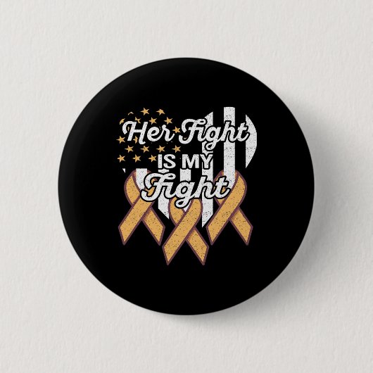Leukemie Leukemie Bewustzijn Haar strijd is mijn s Ronde Button 5,7 Cm (Voorkant)