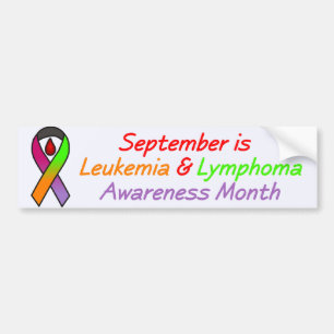 Leukemie & lymfoom Bewustmaaltijd Bumpersticker