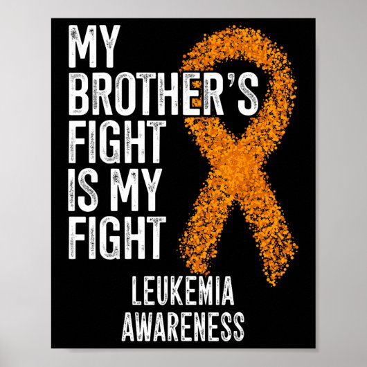 Leukemie Mijn broer's gevecht is mijn strijd tegen Poster (Voorkant)