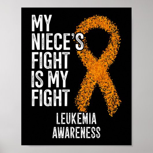 Leukemie Mijn nichtjes gevecht is mijn strijd tege Poster (Voorkant)