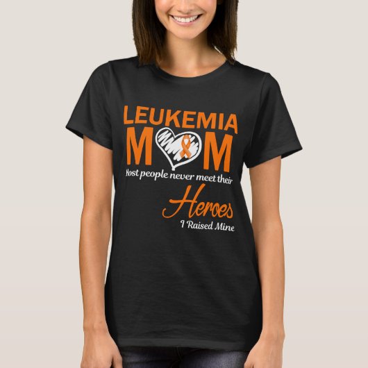 Leukemie Moeder Ik Heb de Mijne Gesteund T-shirt (Voorkant)