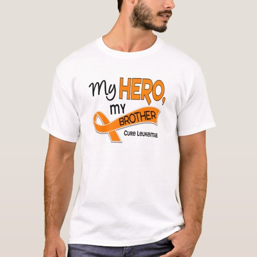 Leukemie MY HERO MY BROTHER 42 T-shirt (Voorkant)