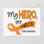 Leukemie MY HERO MY NIECE 42 Briefkaart (Voorkant)