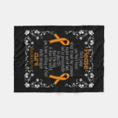 Leukemie Ondersteuning Leukemie Bewustzijn T-Shirt Fleece Deken (Voorkant (Horizontaal))