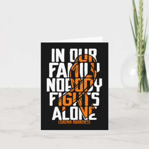 Leukemie ondersteunt bloedkanker T-shirt familie l Kaart