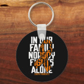 Leukemie ondersteunt bloedkanker T-shirt familie l Sleutelhanger (Voorkant)