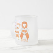 Leukemie Ontbrekend mijn vader 1 Matglas Koffiemok (Voorkant links)