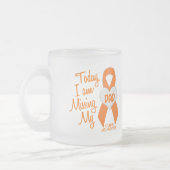 Leukemie Ontbrekend mijn vader 1 Matglas Koffiemok (Links)