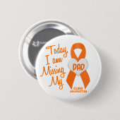 Leukemie Ontbrekend mijn vader 1 Ronde Button 5,7 Cm (Voorkant /achterkant)