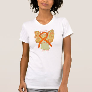 Leukemie Oranje bewustzijn Ribbon Angel Shirt