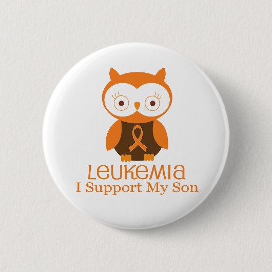 Leukemie Oranje Button (Voorkant)