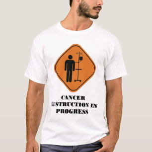 Leukemie Oranje kankervernietiging T-shirt