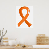 Leukemie Oranje lint 3 Poster (Keuken)