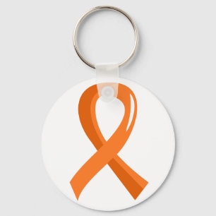 Leukemie Oranje lint 3 Sleutelhanger