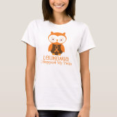 Leukemie Oranje lintpijltje Twin T-shirt (Voorkant)