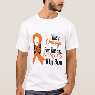 Leukemie Oranje Ribbon Hero My Son T-shirt